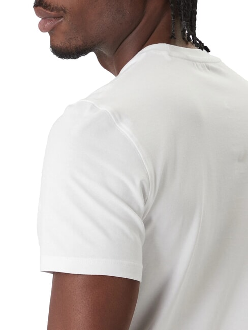 LOGO BOX Tricou slim fit cu m&acirc;necă scurtă alb purpuriu - tricou