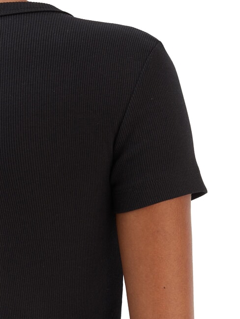 STUDS SCRIPT Tricou slim fit cu m&acirc;necă scurtă jetbla - tricou