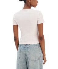 GUESS STUDS SCRIPT Tricou slim fit cu m&acirc;necă scurtă roz delicat - tricou - 2