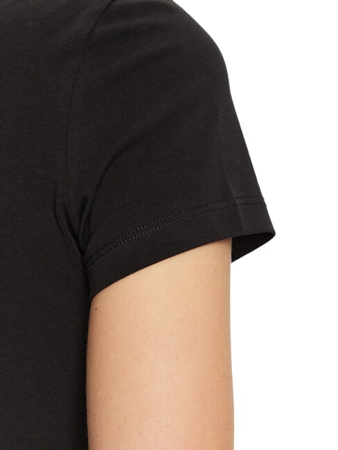 MOCK NECK ALL OVER 4G Tricou slim fit cu strasuri jetbla - tricou