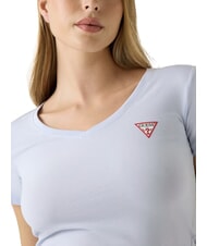 GUESS MINI TRIANGLE Tricou cu decolteu &icirc;n V albastru căilor respiratorii - tricou - 3