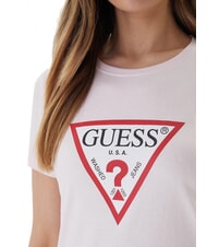 GUESS ORIGINAL LOGO Tricou cu logo roz delicat - tricou - 3
