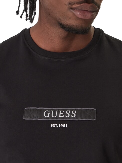 LOGO BOX Tricou slim fit cu m&acirc;necă scurtă jetbla - tricou