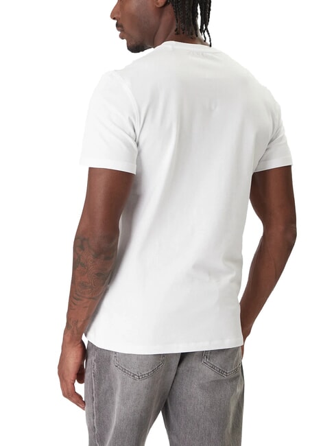 LOGO BOX Tricou slim fit cu m&acirc;necă scurtă alb purpuriu - tricou
