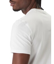 GUESS LOGO BOX Tricou slim fit cu m&acirc;necă scurtă alb purpuriu - tricou - 4