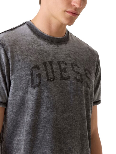 MARINE LOGO Tricou cu m&acirc;necă scurtă și efect decolorat jetbla - tricou