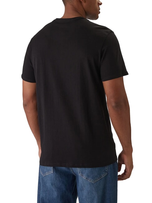 PAINTED TRIANGLE Tricou cu m&acirc;necă scurtă, croială regulată jetbla - tricou