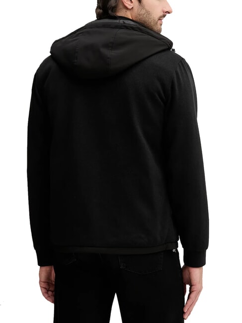 KNITTED Jacheta cu gluga jetbla - Geci de bărbați