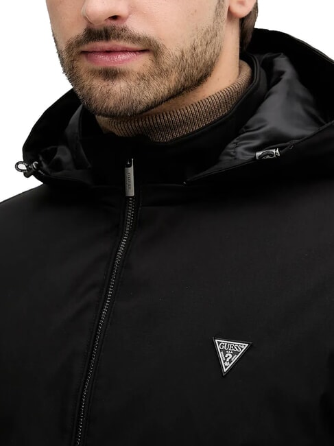 KNITTED Jacheta cu gluga jetbla - Geci de bărbați