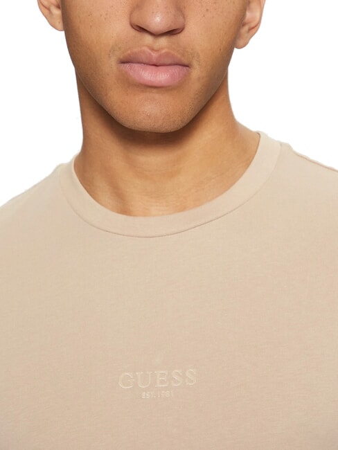 AIDY Tricou scris in aceeasi culoare nisip neutru - tricou