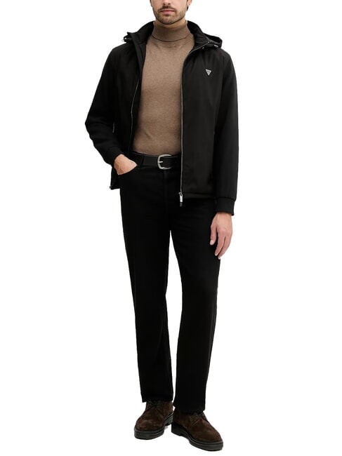 KNITTED Jacheta cu gluga jetbla - Geci de bărbați