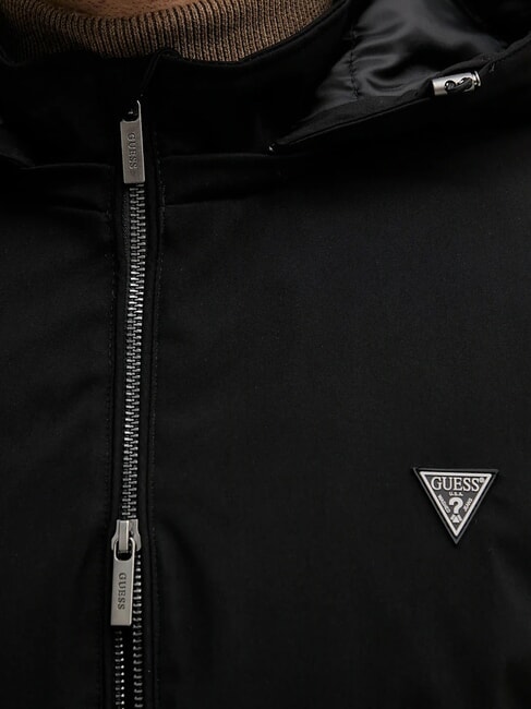 KNITTED Jacheta cu gluga jetbla - Geci de bărbați