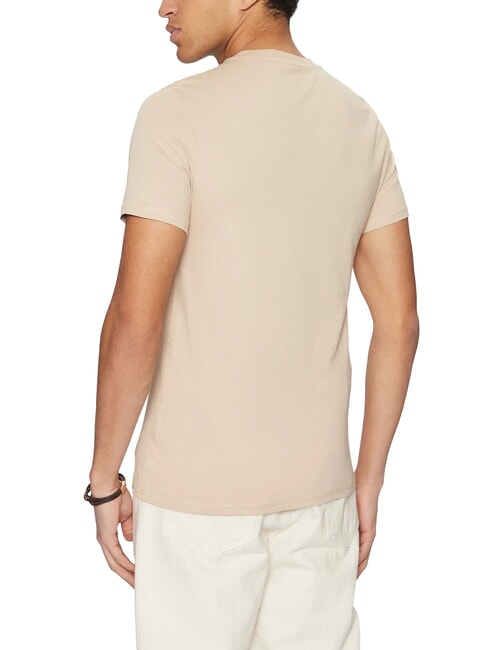 AIDY Tricou scris in aceeasi culoare nisip neutru - tricou