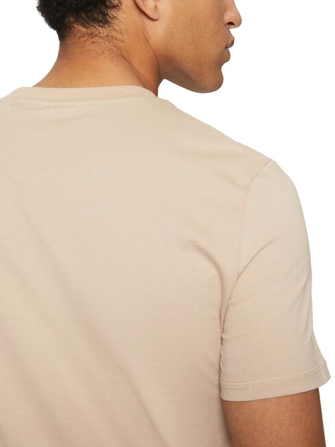 AIDY Tricou scris in aceeasi culoare nisip neutru - tricou