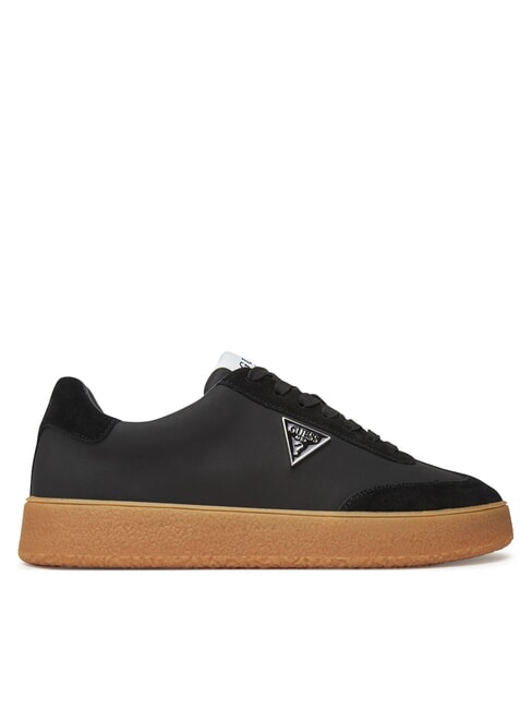 WIMAN Adidași din piele BLACK - Pantofi bărbați