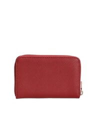 GUESS LAUREL 2 Portofel mediu cu imprimeu saffiano granat - Portofele femei - 3