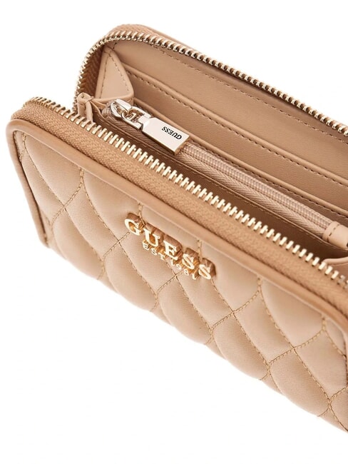 VALLA Portofel mediu cu fermoar BEIGE - Portofele femei