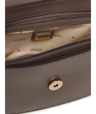 GUESS JANE Geantă de umăr mini taup &icirc;nchis - Genți femei - 4