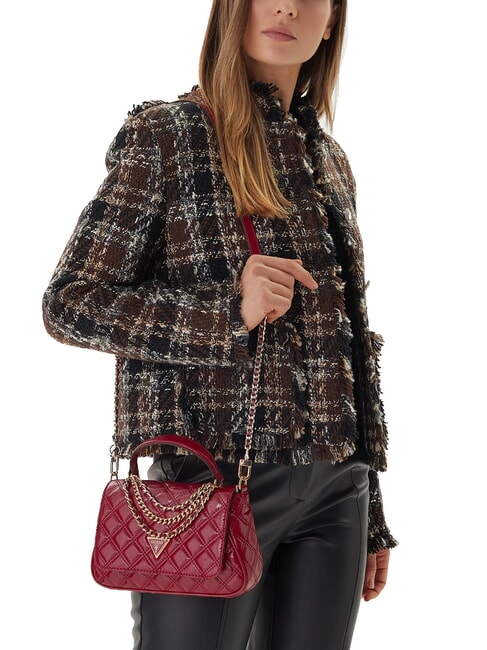 GIULLY Geantă de m&acirc;nă, cu curea de umăr RED - Genți femei