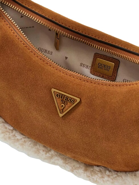 AMITA Geantă de umăr, piele COGNAC - Genți femei