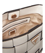 GUESS MAYLEE Geantă de umăr mini cu găleată aproape alb - Genți femei - 3