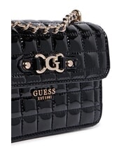 GUESS NADIRA Geantă de umăr micro BLACK - Genți femei - 3
