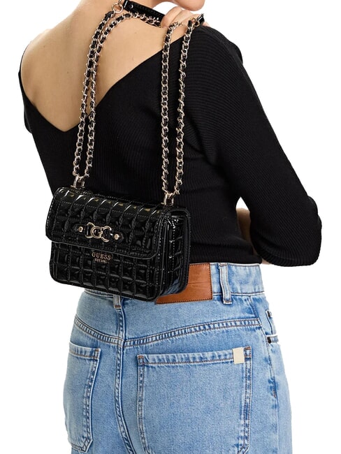 NADIRA Geantă de umăr micro BLACK - Genți femei