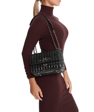 GUESS NADIRA Geantă de umăr mini BLACK - Genți femei - 5