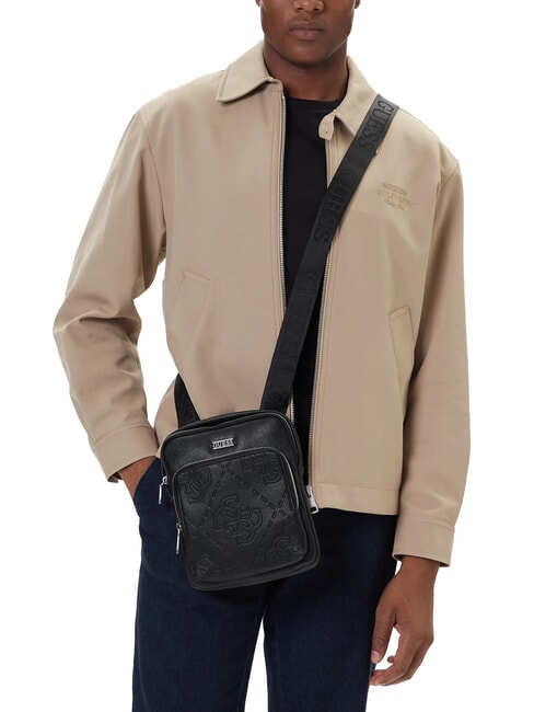 BOSTON Geantă plată BLACK - Genți de umăr bărbați