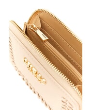 GUESS TATUM Portofel mediu cu fermoar coajă - Portofele femei - 2