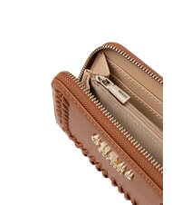 GUESS TATUM Portofel mediu cu fermoar geanta albury caramel - Portofele femei - 2