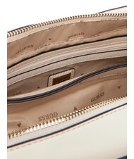 GUESS MELISANDRA Geantă de m&acirc;nă, cu curea de umăr coajă - Genți femei - 3