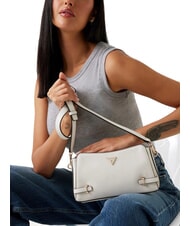 GUESS ROSALBA  Geantă de umăr aproape alb - Genți femei - 4