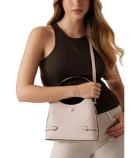 GUESS GIULLY 2 Geantă cu imprimeu Saffiano și curea de umăr ROSE - Genți femei - 4