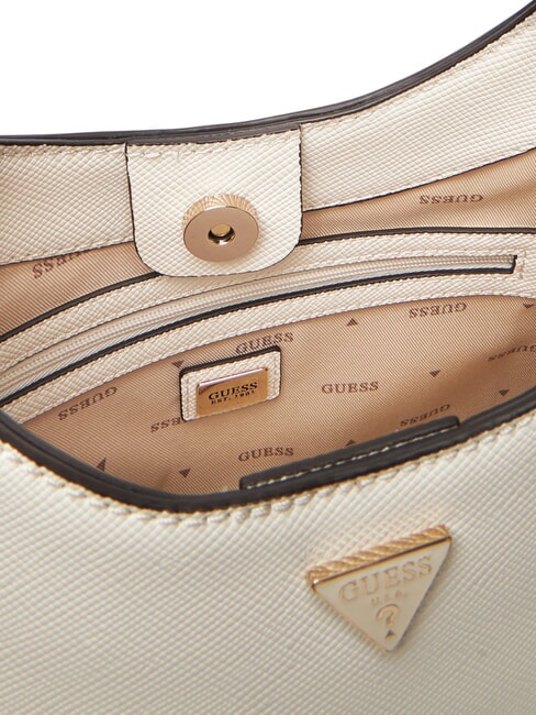 GIULLY 2 Geantă cu imprimeu Saffiano și curea de umăr aproape alb - Genți femei