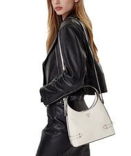 GUESS GIULLY 2 Geantă cu imprimeu Saffiano și curea de umăr aproape alb - Genți femei - 4