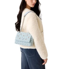 GUESS EVERLEE Geantă mini de umăr / geantă crossbody albastru cețos multicolor - Genți femei - 4