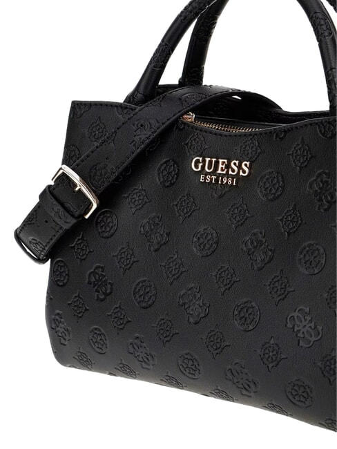 PHOEBE Geantă de m&acirc;nă, cu curea de umăr logo negru - Genți femei