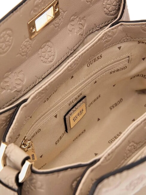 PHOEBE  Geantă de umăr mini simplu logo taupe - Genți femei