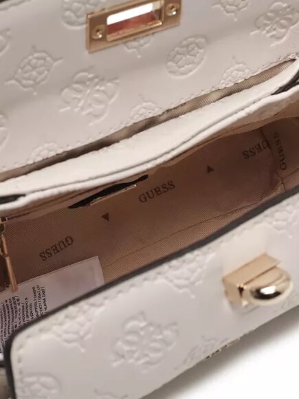 PHOEBE  Geantă de umăr mini logo alb - Genți femei