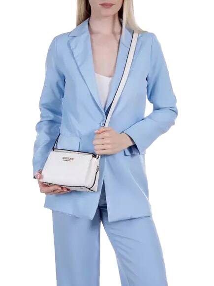 PHOEBE  Geantă de umăr mini logo alb - Genți femei