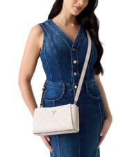 GUESS TISHA Geantă de m&acirc;nă, cu curea de umăr logo-ul de piatră - Genți femei - 5