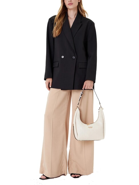 PHOEBE Geantă de umăr logo alb - Genți femei