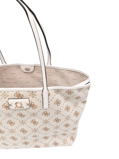 NEDA Geantă de umăr logo alb - Genți femei