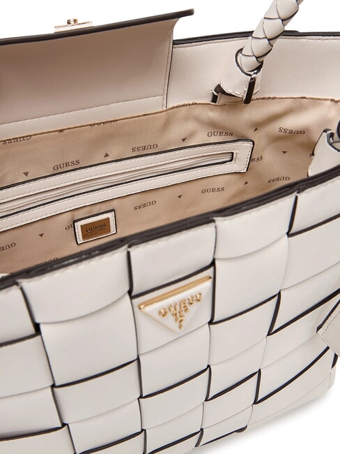 MAYLEE Geantă de cumpărături țesută aproape alb - Genți femei