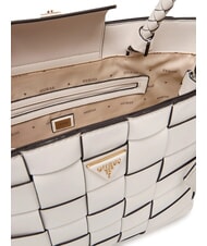 GUESS MAYLEE Geantă de cumpărături țesută aproape alb - Genți femei - 6