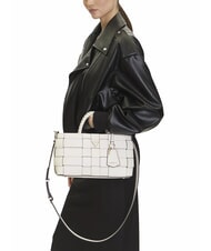 GUESS MAYLEE  Geantă de mână, cu curea de umăr aproape alb - Genți femei - 5