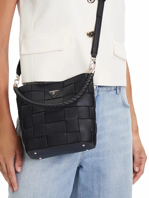 MAYLEE Geantă de umăr mini cu găleată BLACK - Genți femei