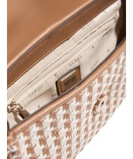 GUESS MIREMA  Geantă de m&acirc;nă, cu curea de umăr cămilă multicoloră - Genți femei - 4