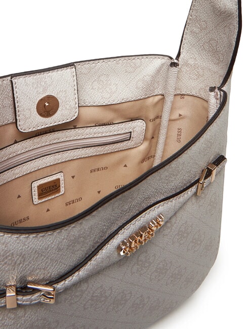 KATYA Geantă de umăr logo alb - Genți femei